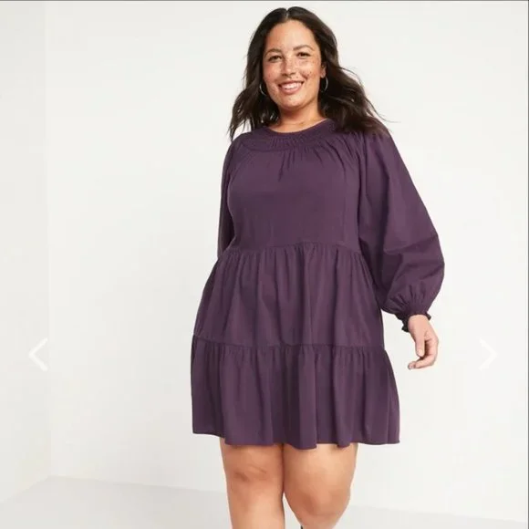 Old Navy | Dresses | Bnwt Old Navy Longsleeve Tiered Smocked Embroidered Mini Swing Dress Size 2x | Poshmark Old Navy | Dresses | Bnwt Old Navy Longsleeve Tiered Smocked Embroidered Mini Swing Dress Size 2x | Poshmark